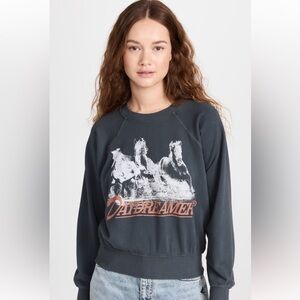 Daydreamer horses  Raglan crewneck Sweatshirt medium
